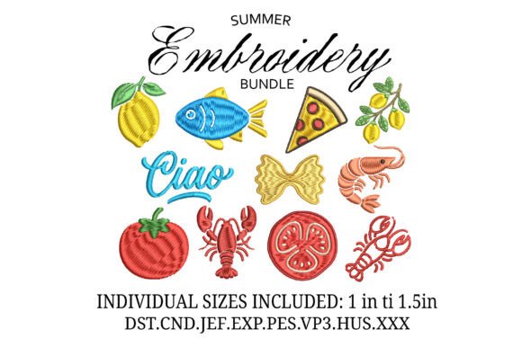 A Designer's Review of the Mini Summer Embroidery Bundle