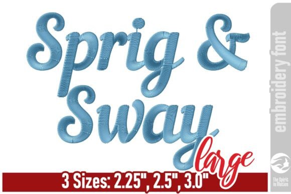 A Designer's Review of the Sprig Sway Script Embroidery Font