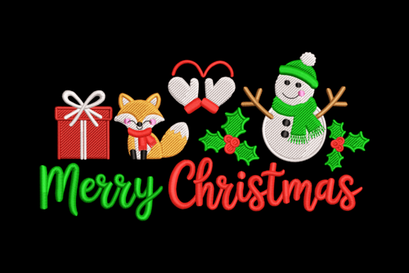 A Festive Sweatshirt Embellishment: Reviewing Merry Christmas Friends Scene