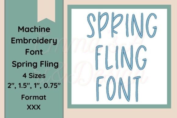 A Review of Spring Fling Font Embroidery XXX Format