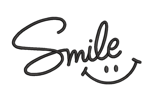 A Seasonal Designer's Take on Smile Script with Smiley Face