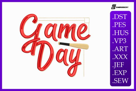 Baseball Game Day Sports Design: A Holiday Embroidery Review