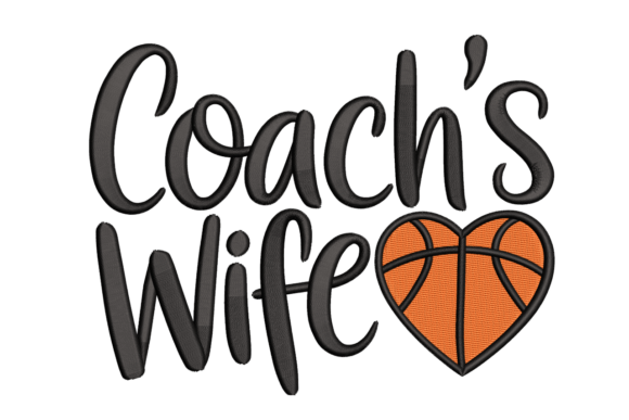 Coach’s Wife Basketball Heart Embroidery Design Review