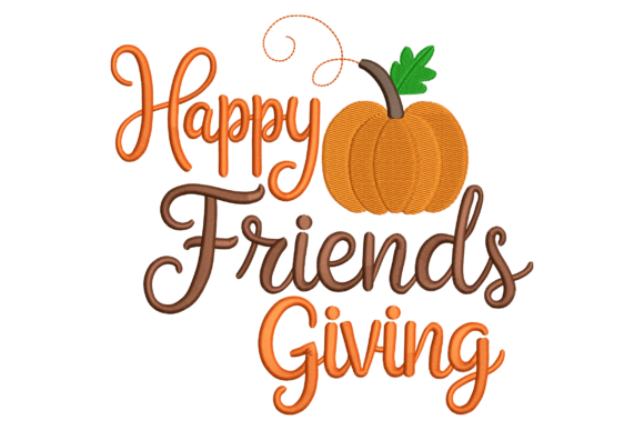 Embroidery Design Review: Happy Friendsgiving for Boutique Apparel