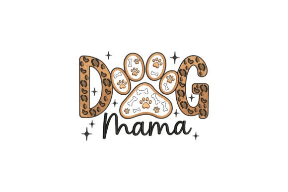 Embroidery Review: Leopard Print Dog Mama Paw Design