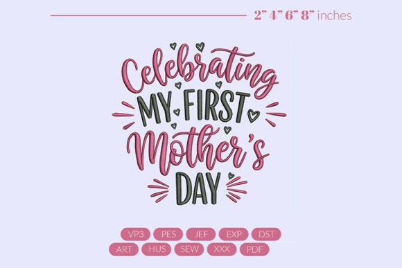 First Mothers Day Embroidery Design Review for Boutique Apparel
