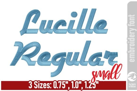 Lucille Regular Font: Vintage Boldness for Modern Embroidery