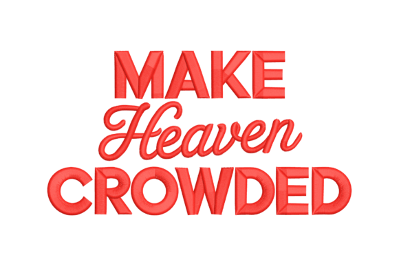 Make Heaven Crowded Embroidery for Boutique Apparel