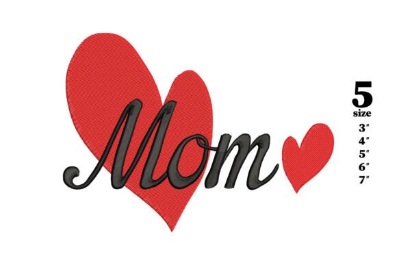Mom Heart Embroidery: A Timeless Design for Your Product Line